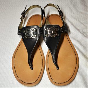 Tommy Hilfiger Navy Sandals Sz 8M